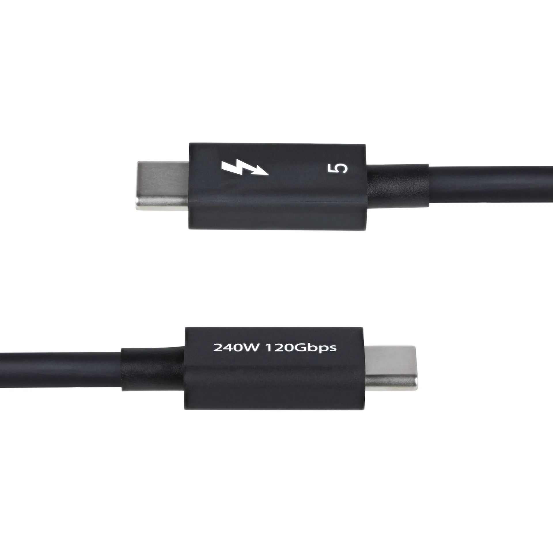 StarTech.com 1m Thunderbolt 5 Kabel, 80Gbps-120Gbps, 240W PD, 8K 60Hz, Thunderbolt-zertifiziertes Kabel, TB4, USB4, USB-C Kompatibel – Bild 3