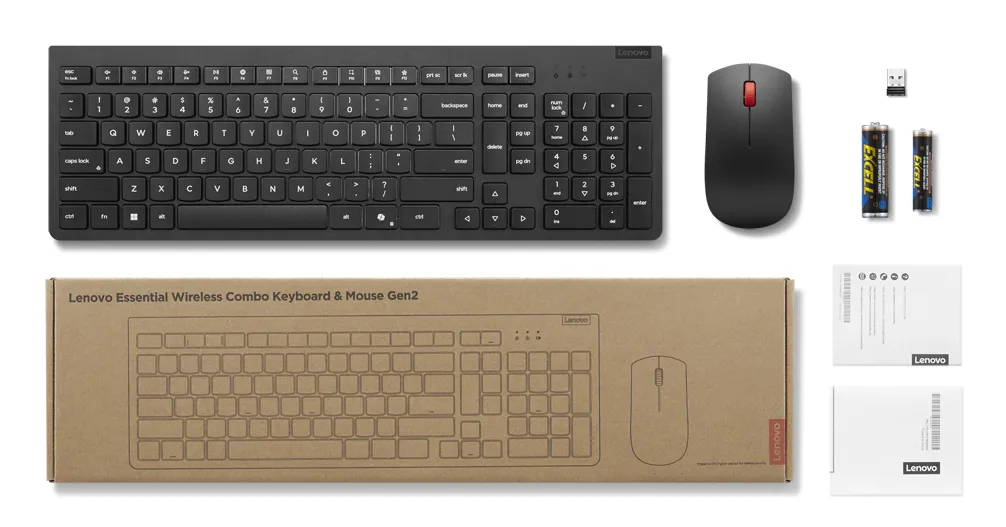 Lenovo 4X31R64467 Tastatur Maus enthalten Universal RF Wireless Deutsch Schwarz – Bild 5