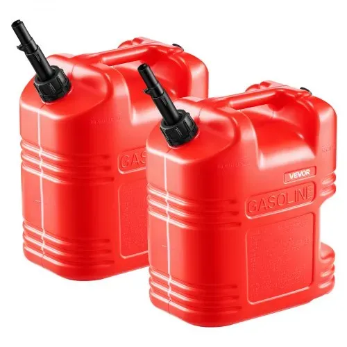 VEVOR Kraftstoffkanister, 2er-Pack 19 L, Benzinkanister mit Ausguss & klarer Skala, max. Durchflussrate 15 L/min, Flüssigkeitsbehälter für die meisten Autos, Motorräder, ATVs & UTVs, rot, 2er-Pack – Bild 10