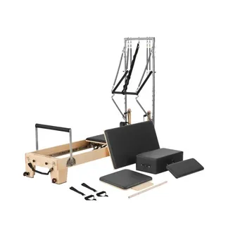 VEVOR Pilates Reformer Maschine aus Holz für Fitnessstudio zu Hause, Krafttrainingsgerät mit doppeltem Widerstand, Reformer-Box, Sprungbrett, für Fortgeschrittene und Anfänger, bis zu 181,44 kg VEVOR Pilates Reformer Maschine aus Holz für Fitnessstudio zu Hause, Krafttrainingsgerät mit doppeltem Widerstand, Reformer-Box, Sprungbrett, für Fortgeschrittene und Anfänger, bis zu 181,44 kg
