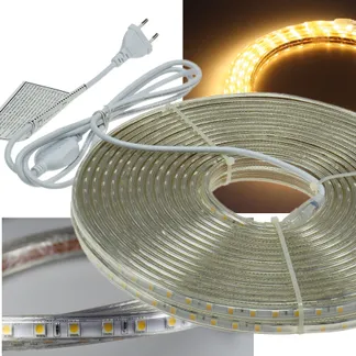 LED-Stripe „Ultra-Bright“ 230V, 20m 600 Lumen/Meter, warmweiß LED-Stripe „Ultra-Bright“ 230V, 20m 600 Lumen/Meter, warmweiß
