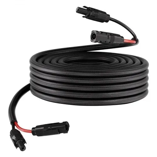 VEVOR Solarkabel Verlängerung 9,14 m, 10 AWG, Solarverlängerungskabel mit Flammhemmender Schutzhülle, Weibliche & Männliche Steckverbinder, IP67, PV-Kabel, für Auto, Wohnmobil, Schwarz & Rot – Bild 9