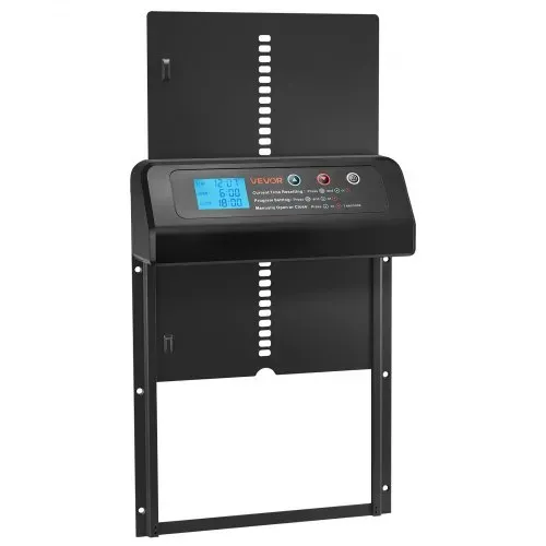 VEVOR Automatische Hühnerklappe, Hühnerstalltür mit Timer, manueller Einstellung & Einklemmschutz, Elektrischer Hühnerauslauf-Toröffner mit wasserdichter Versiegelung, Schwarz, 350x250x73 mm – Bild 8