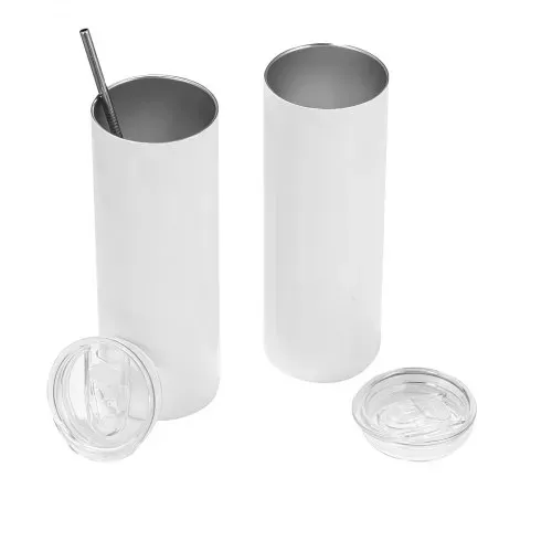 VEVOR Sublimationsbecher 4 Stk. (591 mL), Sublimationstumblers aus Edelstahl mit Deckeln & Strohhalm, Doppelwandige Isolierte Sublimationsrohlinge für Individuelle DIY-Gestaltung Geschenke – Bild 9