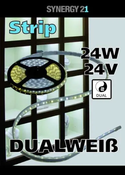Synergy 21 LED Flex Strip 3528 – 120 DW (CCT) DC24V 24W pro Farbe IP20 Synergy 21 LED Flex Strip 3528 – 120 DW (CCT) DC24V 24W pro Farbe IP20