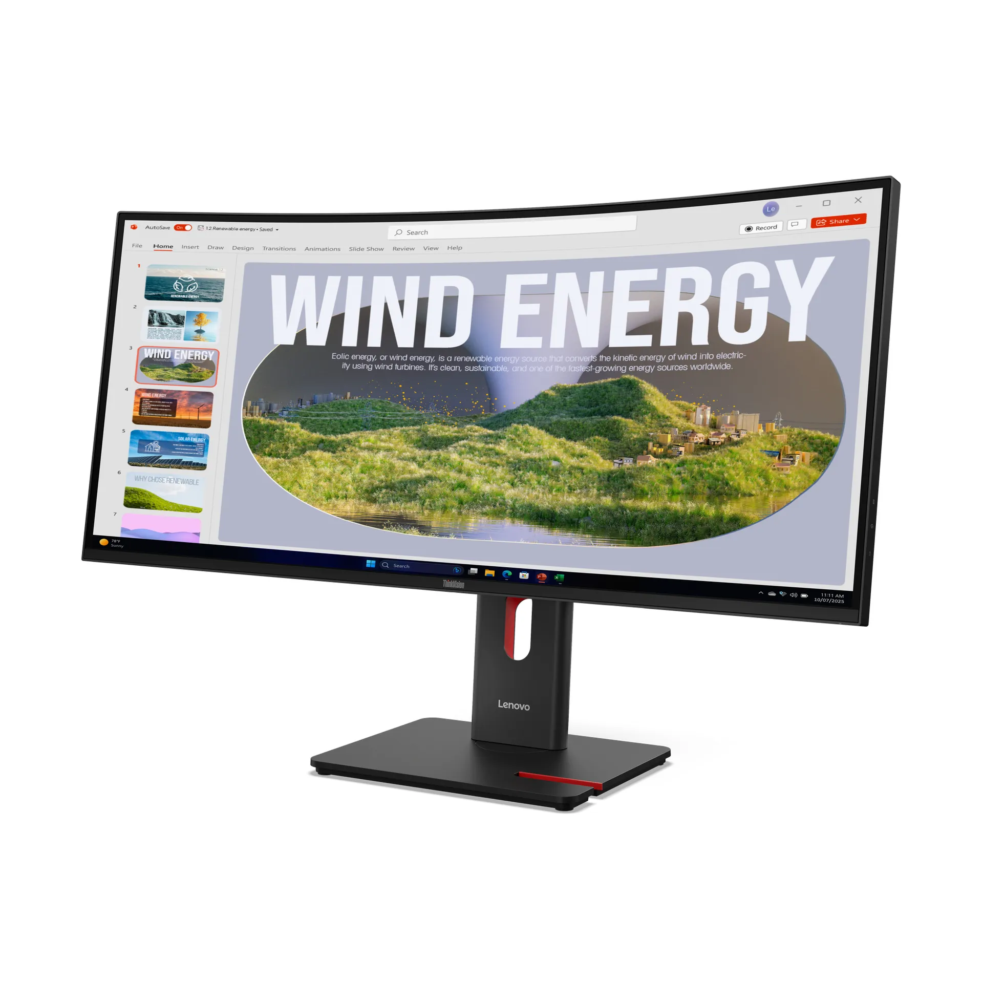 Lenovo ThinkVision T34WD-40 Monitor – Bild 3