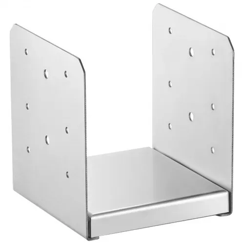 VEVOR Aufschraubhülse 149 x 143 x 160 mm U Pfostenträger aus Edelstahl mit Sprühbeschichtung Pfostenschuh mit einer 23 mm dicken Deckplatte Pfosten Ideal für Pergolen Verandageländern – Bild 10