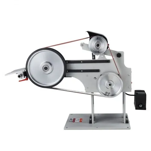 VEVOR Bandschleifmaschine, 72 x 2 Zoll Bandpolierer mit variabler Geschwindigkeit und VFD, 1500 W Messerschärfer mit 3 Schleifformen und 3 Schleifbändern für die Metallbearbeitung, kompatibel mit 72"- 82 x 2" Bändern – Bild 10
