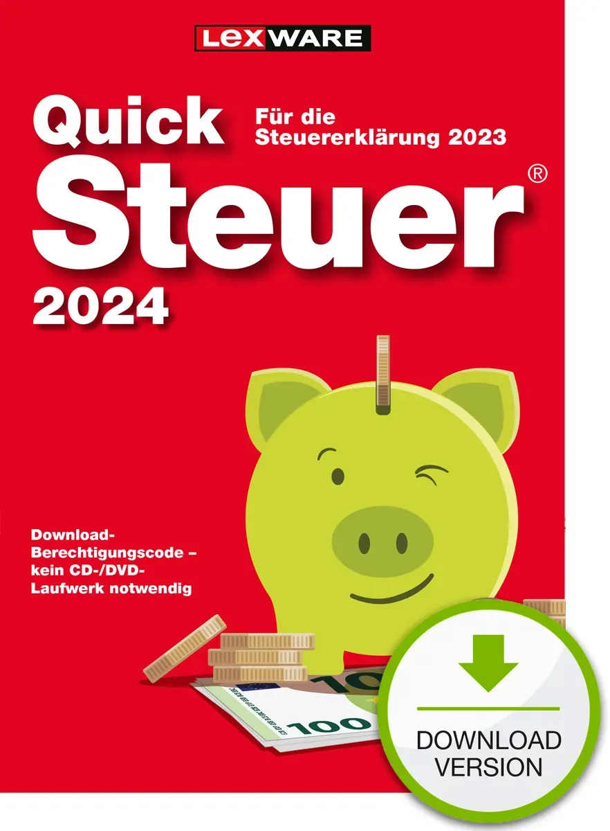 Lexware QuickSteuer 2024 (für Steuerjahr 2023), Private und gewerbliche Steuererklärung Lexware QuickSteuer 2024 (für Steuerjahr 2023), Private und gewerbliche Steuererklärung
