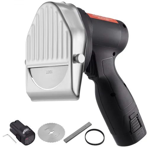 VEVOR Dönnerschneider 80 W Kebabschneider, Kabelloses Elektromesser Gyrosmesser, Türkisches Schawarma Dönermesser 0-8 mm Einstellbare Dicke, Commercial Kebab Slicer mit 100 mm Klingen Schwarz VEVOR Dönnerschneider 80 W Kebabschneider, Kabelloses Elektromesser Gyrosmesser, Türkisches Schawarma Dönermesser 0-8 mm Einstellbare Dicke, Commercial Kebab Slicer mit 100 mm Klingen Schwarz