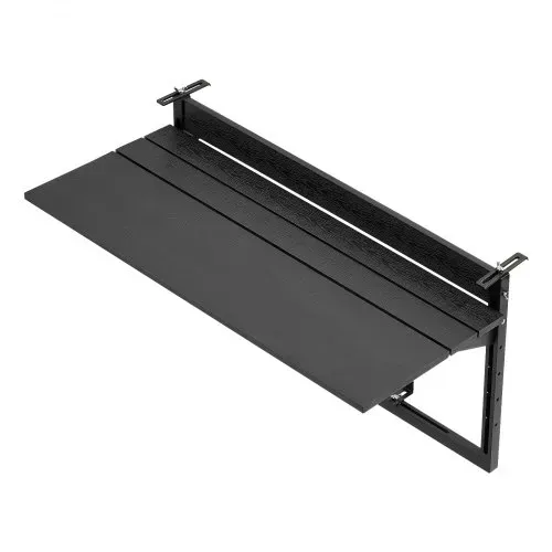VEVOR Balkonhängetisch 795x380 mm Klapptisch 27 kg Hängetisch Balkontisch, für Terrasse Garten Balkon, Passend für Geländer mit 0–90 mm Durchmesser, Höhenverstellbar, Holz-Kunststoff-Verbundmaterial – Bild 9