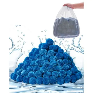 VEVOR Filter Balls für Sandfilter, 1,42 kg, Filterbälle ersetzen Pool-Filtersand, wiederverwendbares blaues Filtermedium aus Polyesterfaser mit Waschbeutel, für Schwimmbecken, Aquarien, Aufstellbecken VEVOR Filter Balls für Sandfilter, 1,42 kg, Filterbälle ersetzen Pool-Filtersand, wiederverwendbares blaues Filtermedium aus Polyesterfaser mit Waschbeutel, für Schwimmbecken, Aquarien, Aufstellbecken