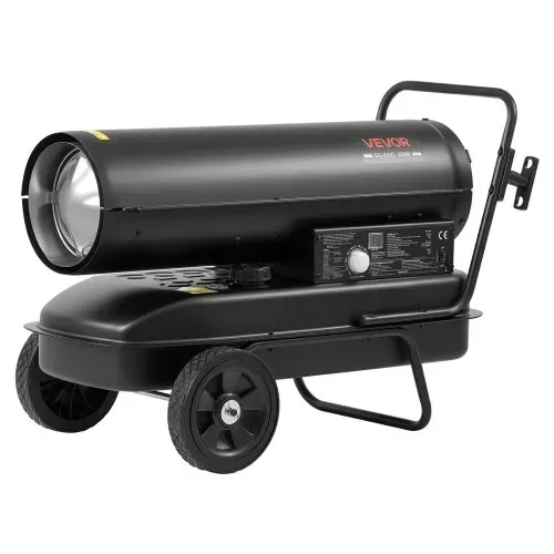 VEVOR Heizkanone 30kW Dieselheizgebläse 38L Petroleum-Heizgerät mit Rollen, Heizgebläse für Werkstatt Garage Lager & Baustelle, Thermostatsteuerung, Überhitzungsschutz, Max. 1220m³/h & 240m², Schwarz – Bild 9