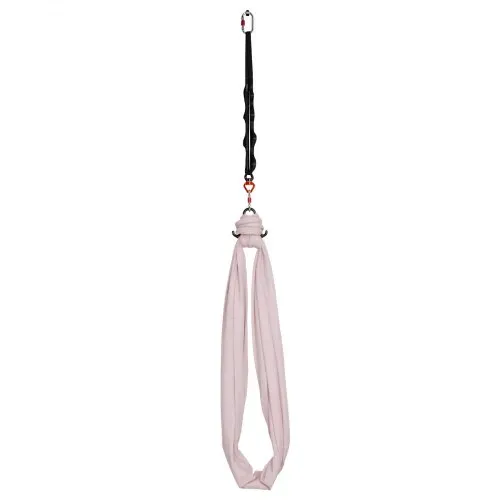 VEVOR Aerial Yoga Hängematte, max. Tragkraft 136,07 kg, Yoga-Schaukel mit Nylongewebe & Daisy Rope & PE-Reißverschlusstasche, Gymnastikschaukeln Doppelfunktion Anti-Gravity-Übungen Rosa – Bild 8