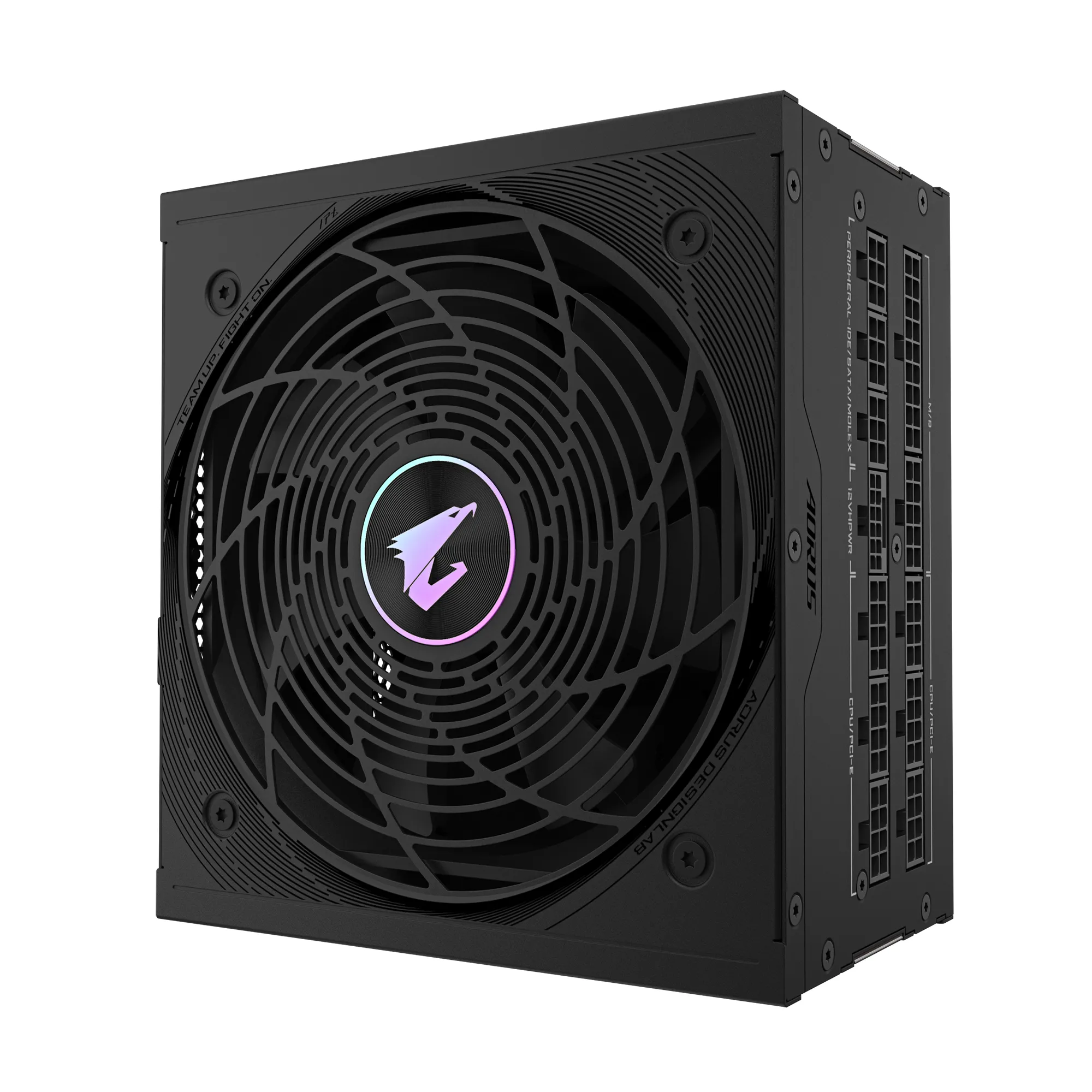 GIGABYTE AORUS ELITE P1000W ICE Netzteil - PCIe 5.0, 80 PLUS Platinum, Vollmodulares Design, 120mm Lüfter, ATX 3.0-kompatibel, EU-Stecker – Bild 2