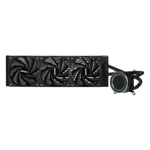 VEVOR CPU-Flüssigkeitskühler, AIO-CPU-Wasserkühler, 3x 120 mm PWN-Lüfter, Pumpe & 53 mm LCD-Display, max. 2200 U/min CPU-Kühlerlüfter, kompatibel mit Intel 115X/1366/2011/1700/1200, AMD AM4/AM5 – Bild 8