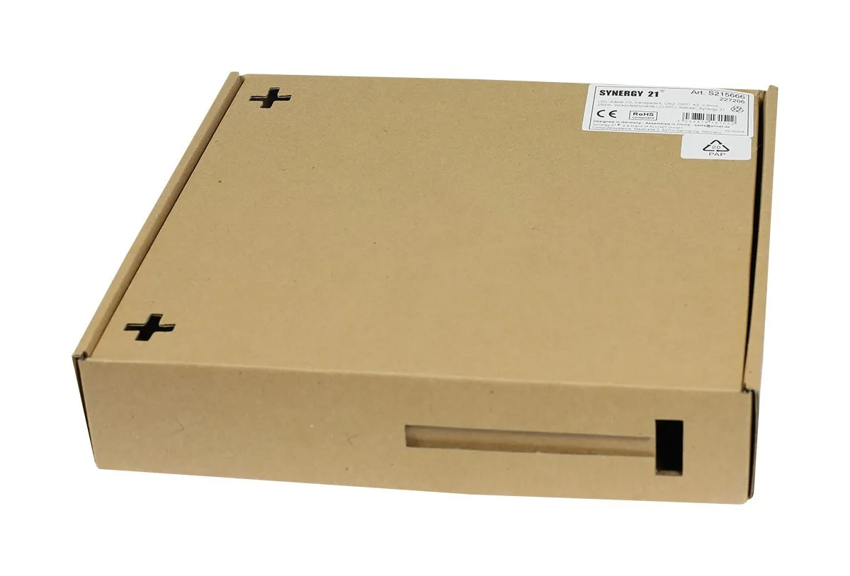 LWL-FTTH-Kabel 1G, transparent, OS2, G657.A2, 0,9mm, 250m, Vorkonfektionierte LC(APC) Stecker, Synergy 21, – Bild 4