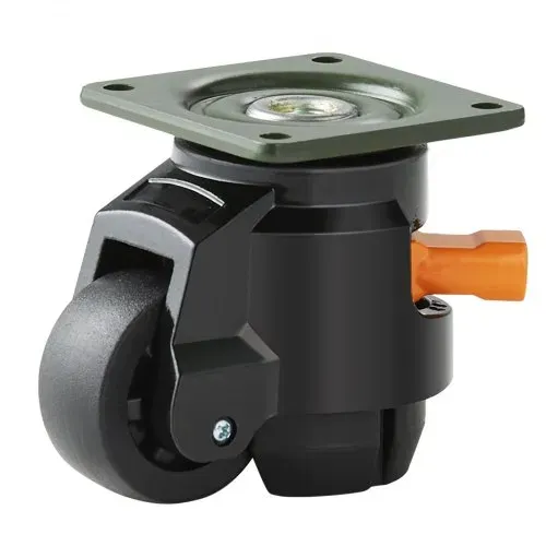 VEVOR 4er-Set Lenkrolle φ50,8mm Möbelrolle Höhenverstellbar Transportrolle 0,5 Tonnen Tragfähigkeit Schwerlastrolle aus Nylon Nivellierrolle Lastrolle Laufrolle für Holzregale Möbel Werkbänke – Bild 8