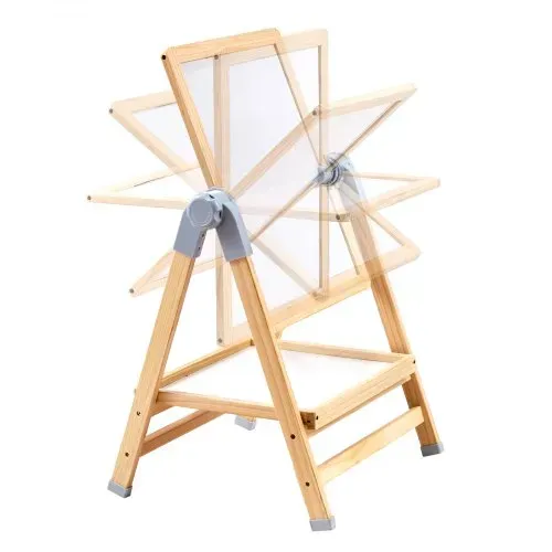 VEVOR Kunststaffelei für Kinder, 2-in-1-Kunststaffelei aus Holz, doppelseitig, mit magnetischem Whiteboard und Kreidetafel, verstellbares, stehendes, drehbares, faltbares Zeichenbrett mit Malzubehör für Jungen und Mädchen – Bild 9