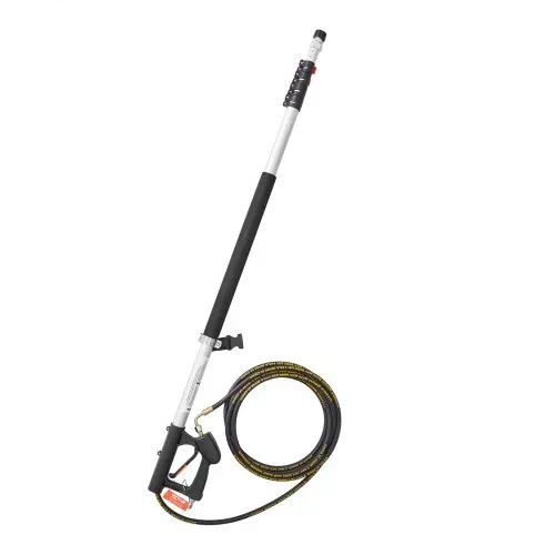 VEVOR Teleskopstrahlrohr, 6358 mm, 4000 psi, Teleskoplanze mit Hochdruckreiniger-Verlängerungsstäben, Dachrinnenreiniger, schwenkbarer Kupplung, 7 Sprühdüsenspitzen & verstellbarem Stützgurt – Bild 10