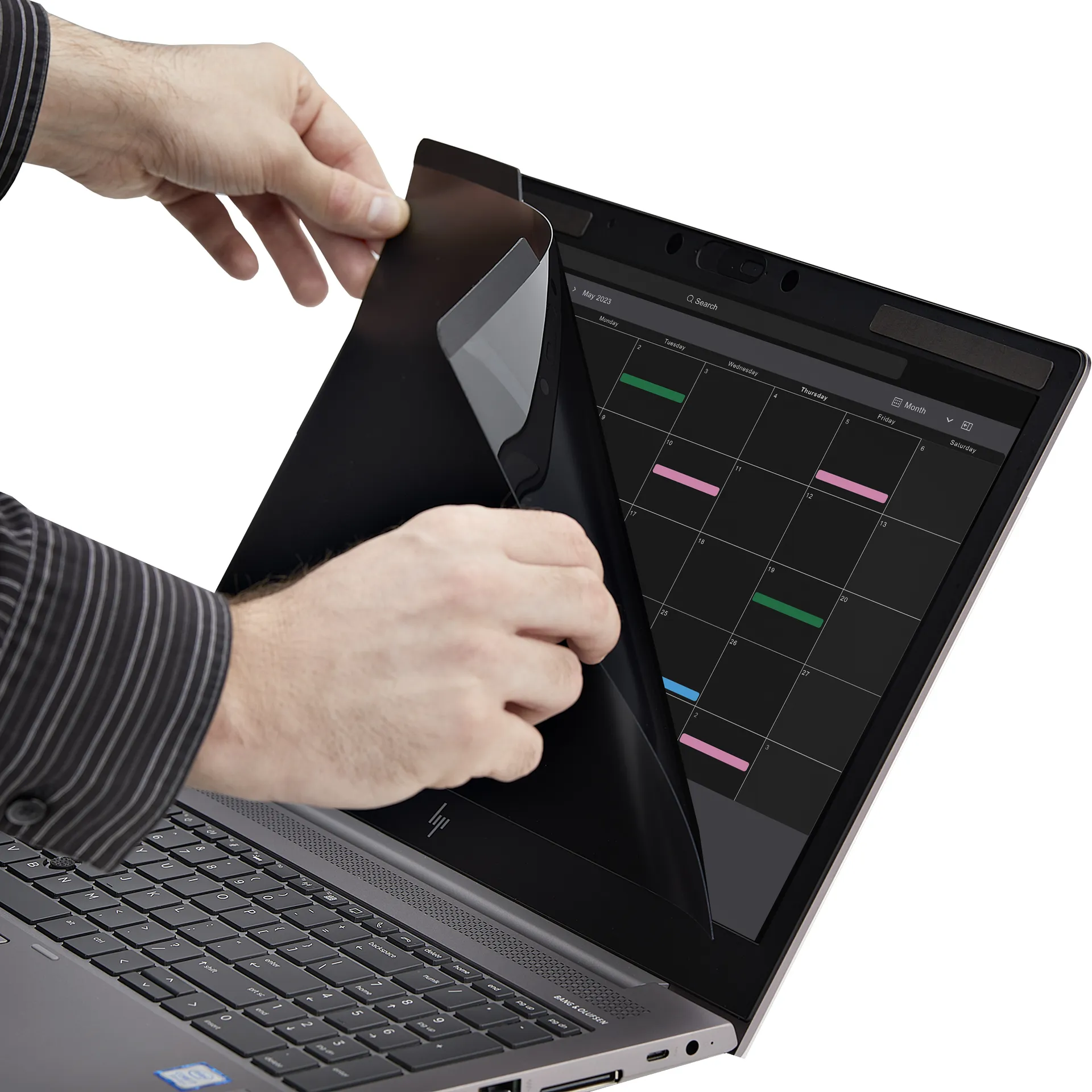 StarTech.com Laptop Sichtschutz für 15.6" Geräte - Magnetisch, Abnehmbarer Laptop Bildschirm Blickschutz - Blaulicht reduzierende Schutzfolie - 16:9 - Matt/Glänzend - +/-30 Grad – Bild 7