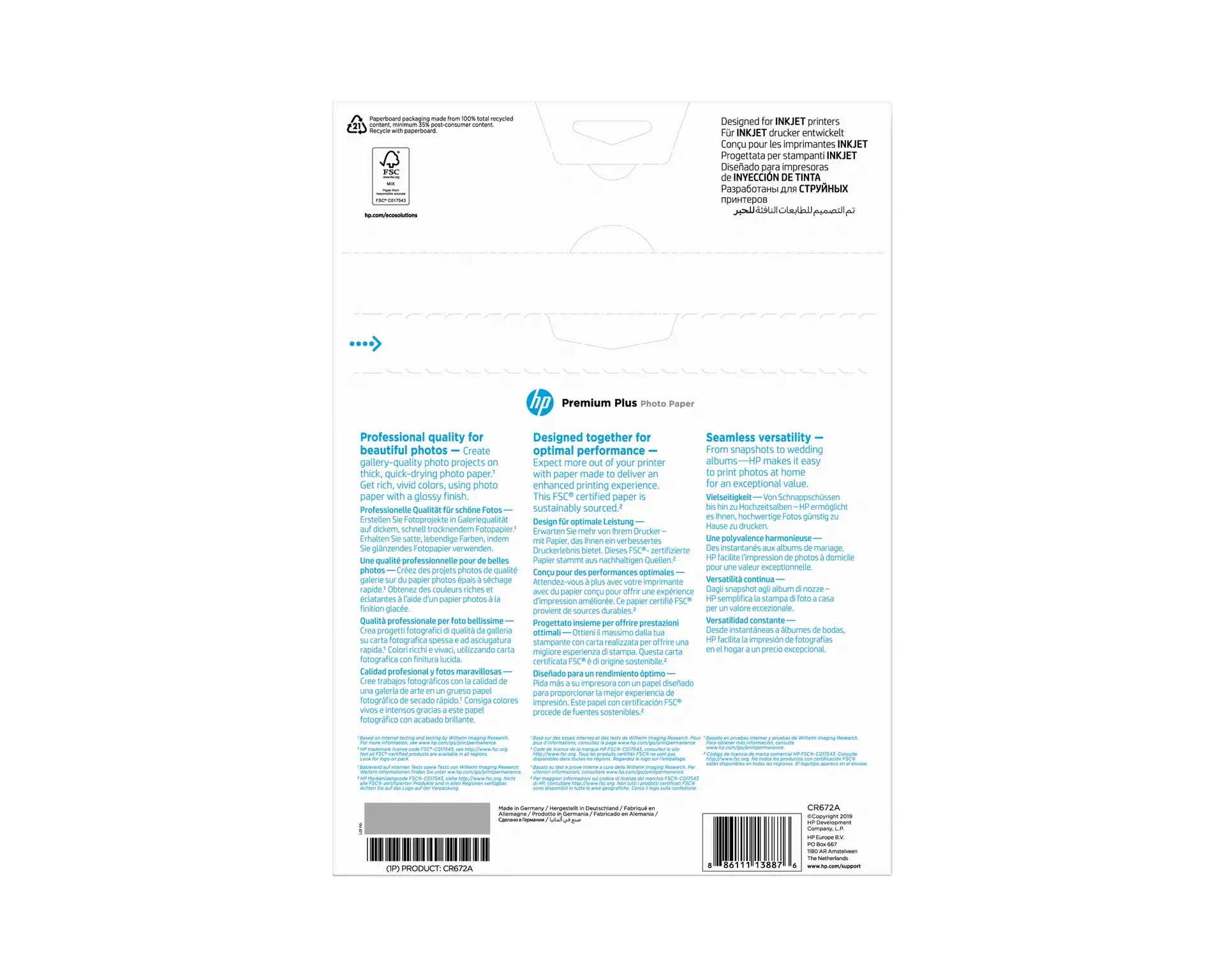HP Premium Plus Fotopapier glänzend - 20 Blatt/A4/210 x 297 mm – Bild 3