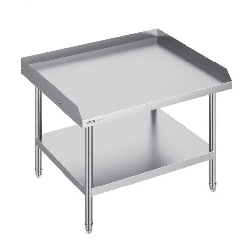 VEVOR Arbeitstisch Edelstahl, gewerblicher Arbeitstisch zur Lebensmittelzubereitung, 3-seitiger Spritzschutz, Arbeitstisch mit einstellbarer Höhe für Restaurants, Zuhause und Hotels 762 x 914 x 660 mm VEVOR Arbeitstisch Edelstahl, gewerblicher Arbeitstisch zur Lebensmittelzubereitung, 3-seitiger Spritzschutz, Arbeitstisch mit einstellbarer Höhe für Restaurants, Zuhause und Hotels 762 x 914 x 660 mm