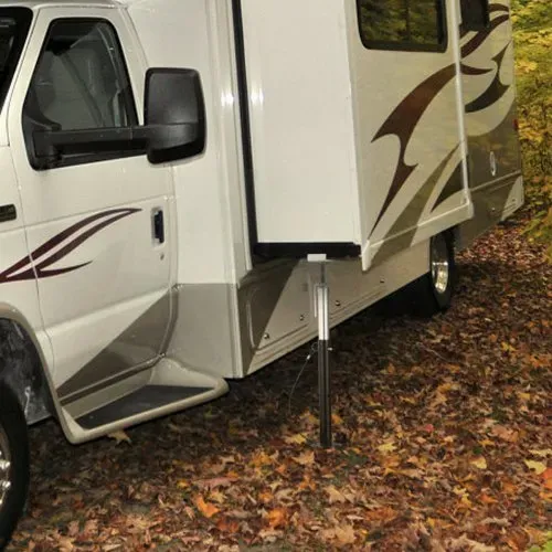 VEVOR 2 Stk.Ausziehbares Stützenset Wohnmobile 2,27 t Jeder, Höhenverstellbar 500–1230 mm Stützung, 2 mm Dicke Stahlrohre für Anhänger, Wohnmobile usw. Silber Wohnwagen-Zubehör Wahrung der Stabilität – Bild 7