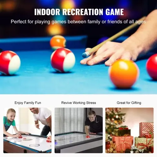 VEVOR 3 in 1 Multispieltisch mit Drehgelenk und Airhockey, Tischtennis, Hockeytisch für Spielzimmer, Familienheim, Arcade-Gaming-Set, sämtliches Zubehör für jedes Spiel enthalten – Bild 5