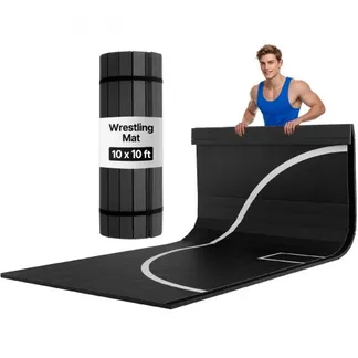VEVOR Kampfsportmatte 3 x 3 m für Workouts im Heim-Fitnessstudio, wasserfeste aufrollbare Trainingsmatten Fitnessmatte für Gymnastik Tatami Jiu-Jitsu MMA Judo Boxen, Sportmatte Yogamatte Schwarz VEVOR Kampfsportmatte 3 x 3 m für Workouts im Heim-Fitnessstudio, wasserfeste aufrollbare Trainingsmatten Fitnessmatte für Gymnastik Tatami Jiu-Jitsu MMA Judo Boxen, Sportmatte Yogamatte Schwarz