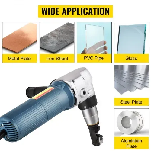 VEVOR elektrische Blechschere 4 mm Blechnibbler 625 W Blechknabber 1000U/min Knabber Schere im Bereich Bleche, Wellmaterialien, Rohre, komplexe Profile, Edelstahl, Kupfer, Aluminium, Kunststoff – Bild 6