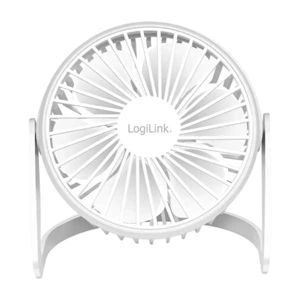 USB-Schreibtischventilator, 12,7 cm, 30 dB, weiß – Bild 2