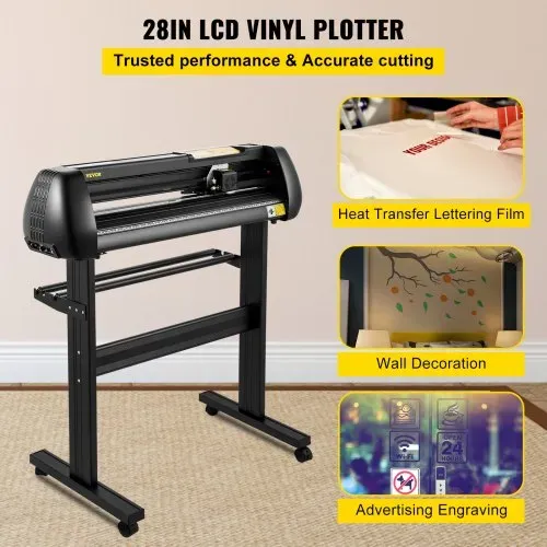 VEVOR Vinyl Schneidemaschine Schneideplotter 720 mm SignMaster Bodenständer, Plottermaschine Schnittgeschwindigkeit 10–800 mm / s, Schnittkraft 10-500 g, Schrittmotor, fünf Vinylrollen, 16 MB, 13,5 kg VEVOR Vinyl Schneidemaschine Schneideplotter 720 mm SignMaster Bodenständer, Plottermaschine Schnittgeschwindigkeit 10–800 mm / s, Schnittkraft 10-500 g, Schrittmotor, fünf Vinylrollen, 16 MB, 13,5 kg