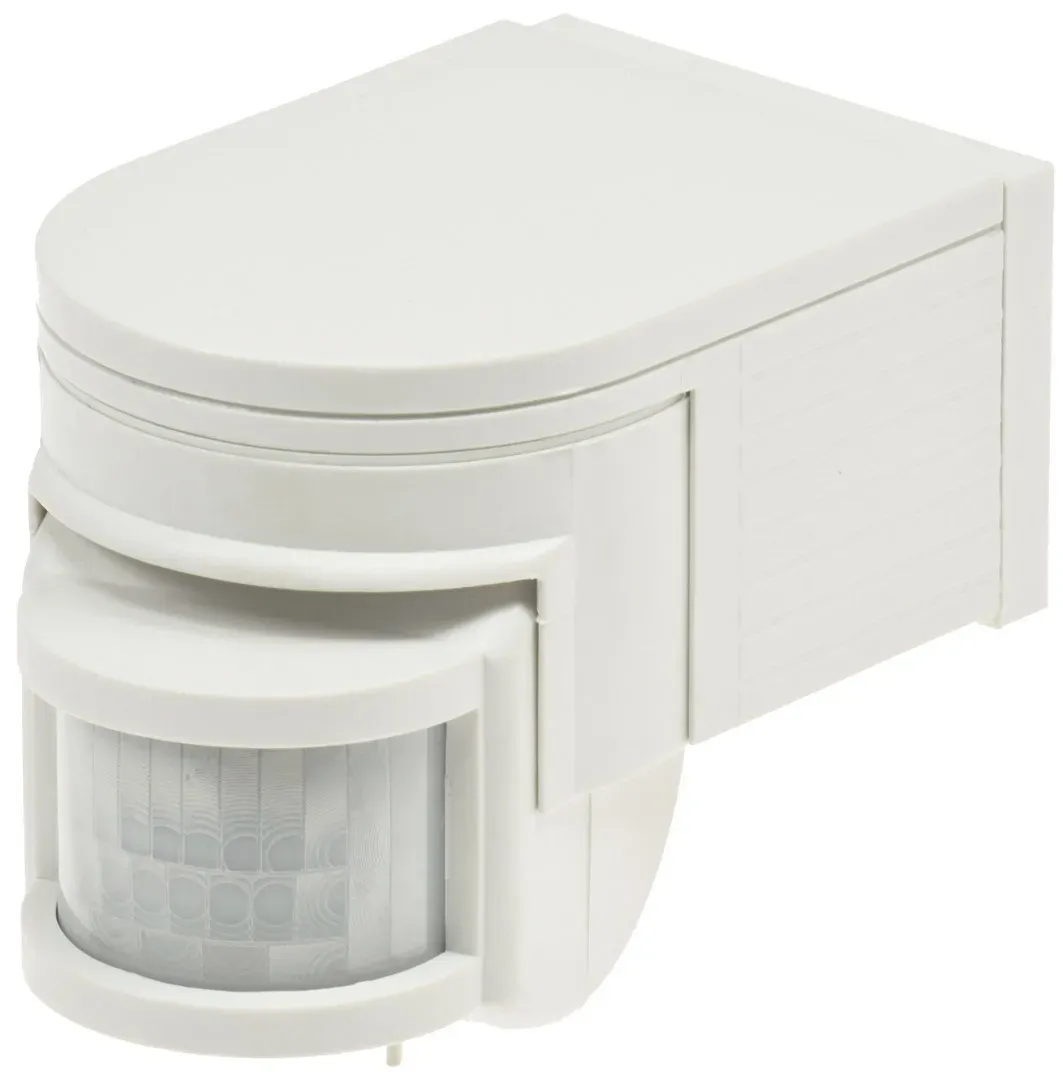 Aufputz Bewegungsmelder „CBM“ 180° IP44, 1-1200W, 3-Draht, weiß Aufputz Bewegungsmelder „CBM“ 180° IP44, 1-1200W, 3-Draht, weiß