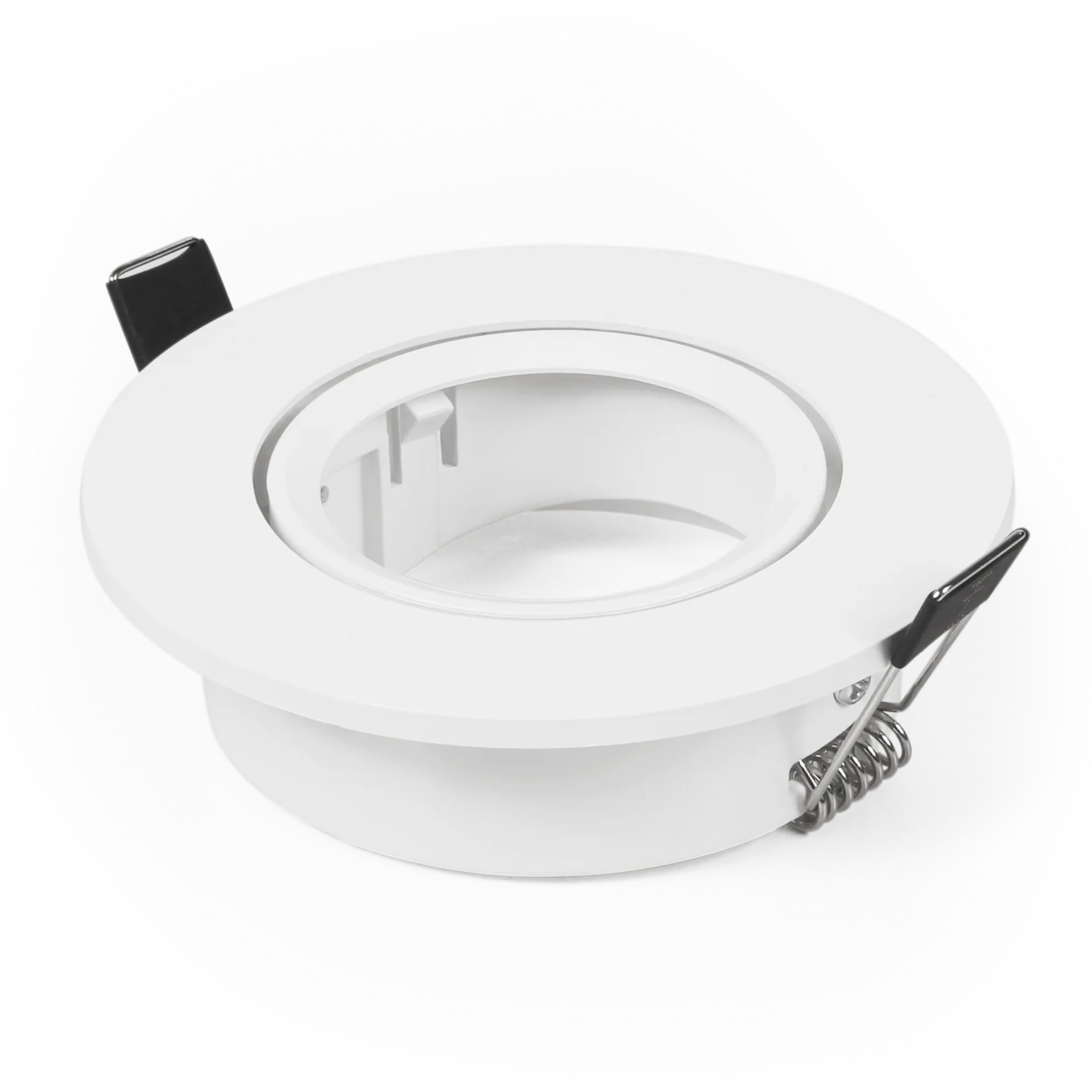 Einbaurahmen McShine “DL-475“ rund, Ø90mm, schwenkbar, weiß Einbaurahmen McShine “DL-475“ rund, Ø90mm, schwenkbar, weiß