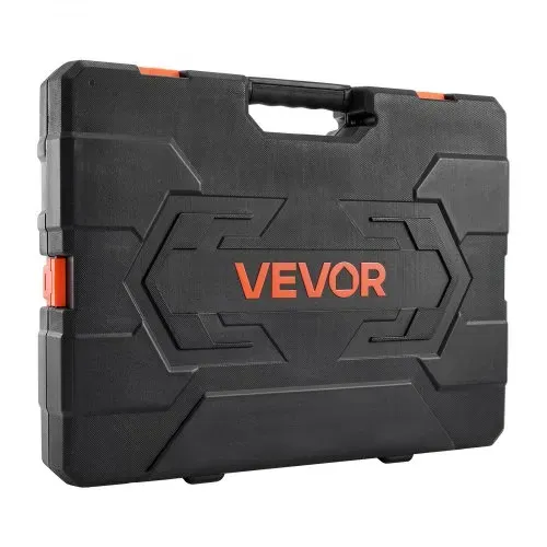 VEVOR Steckschlüsselsatz 104-tlg. 9,5-mm-Antrieb, metrische Größe von 6 bis 24 mm, tief und Standard, Mechaniker-Werkzeugsatz mit Aufbewahrungskoffer, verchromter CR-V-Legierungsstahl – Bild 9