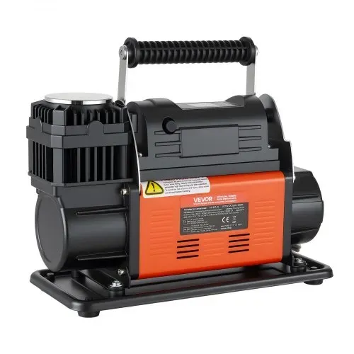 VEVOR Tragbarer Luftkompressor, Reifenfüller mit automatischer Abschaltfunktion, LCD-Digitalanzeige, 202 L/min, 10,3 bar, Offroad-Luftpumpe mit Adaptern für LKW, PKW, SUV, Geländewagen & RV – Bild 8