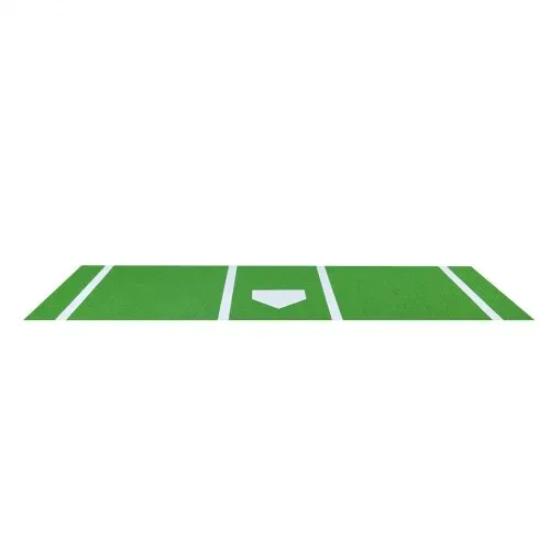 VEVOR Baseball-Schlagmatte Trainingsmatte (366 x 183 cm) Trainingspad Schlagkäfigmatte, Baseballmatte mit Home Plate & Anti-Fade-Rasen, tragbare Trainingshilfe Softballmatte Outdoor, Grün – Bild 9