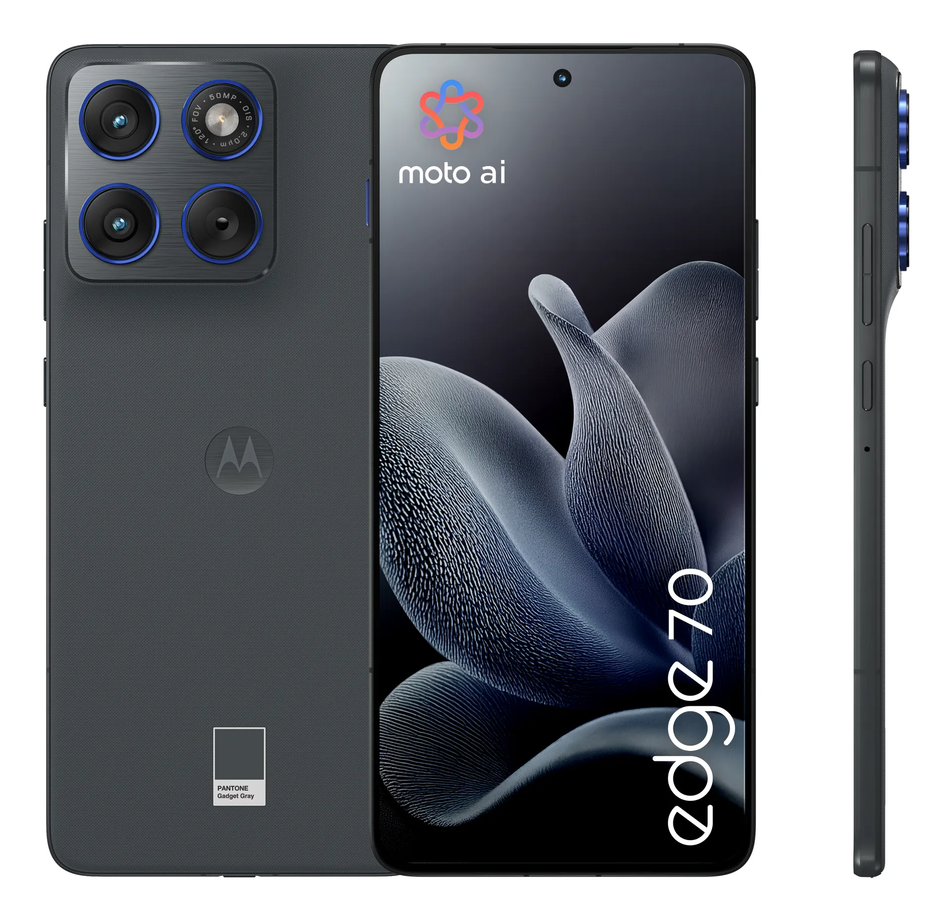 Motorola edge 70 17 cm (6.7") Dual-SIM Android 16.0 5G USB Typ-C 12 GB 512 GB 4800 mAh Grau – Bild 2