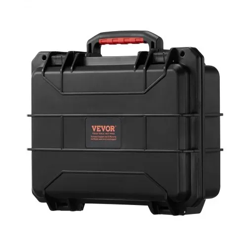 VEVOR wetterfester Hartschalenkoffer Trockenboxen mit vorgeschnittenem Schaumstoff und einziehbaren Griffen für Reisen, IP67 wasserdichtes Gehäuse für Kameras Schwarz (38 x 30 x 14 cm) – Bild 9