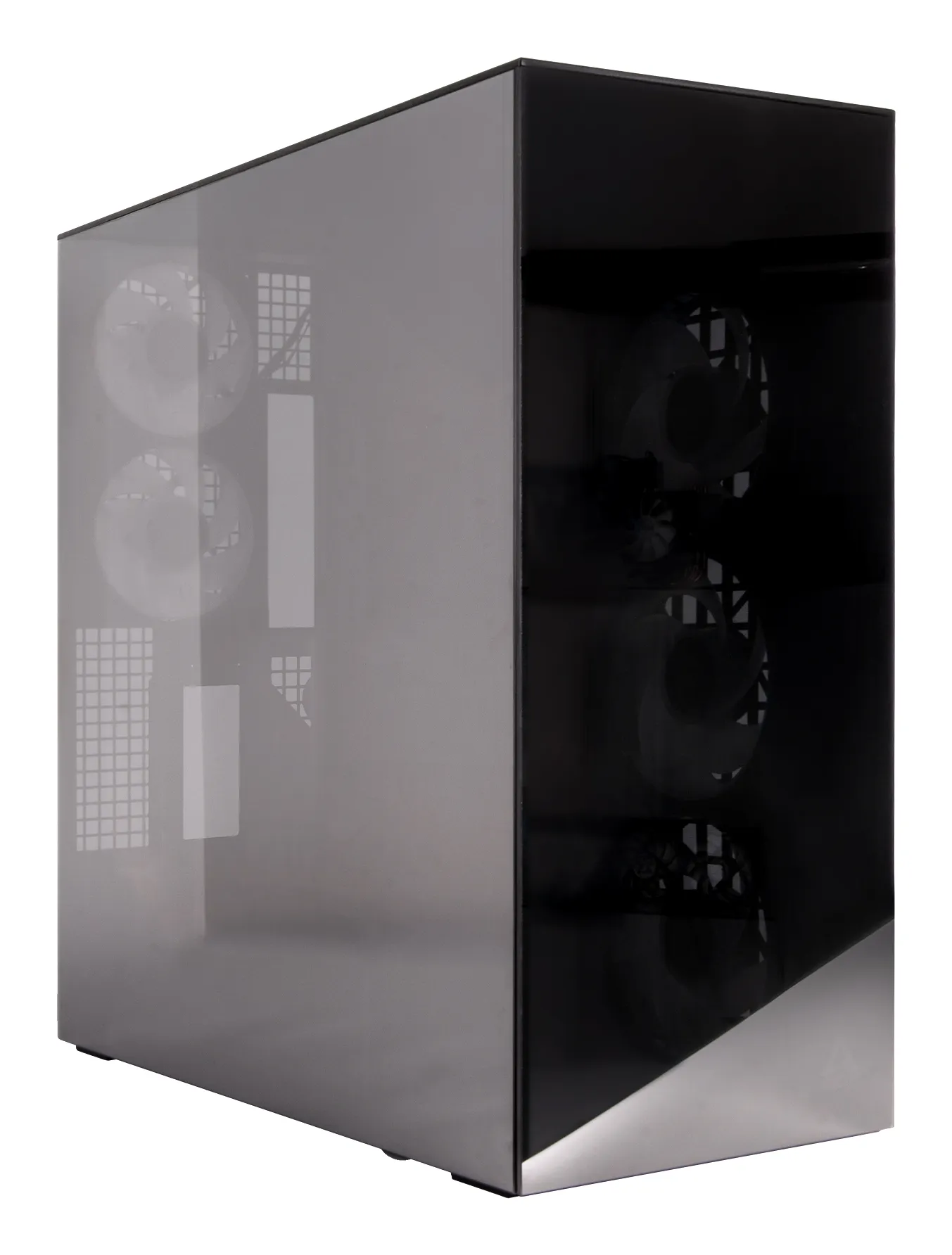 ARCTIC Xtender VG (Mirror Black) Premium E-ATX PC-Gehäuse mit vertikaler GPU-Montage – Bild 2