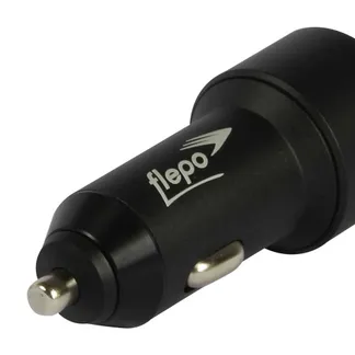 Flepo Netzteil KFZ 2-fach 12V-24V – max 4A – Quick Charge 3.0 Flepo Netzteil KFZ 2-fach 12V-24V – max 4A – Quick Charge 3.0