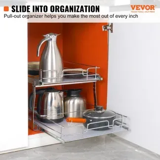 VEVOR ausziehbares Gewürzregal (508x533x383 mm) Spülschrankregal Küchenschrank, Schiebeschublade Waschbecken Gewürzregal Schrank Organizer Unterschrankregal 546x558x457 mm (Installationsgröße) VEVOR ausziehbares Gewürzregal (508x533x383 mm) Spülschrankregal Küchenschrank, Schiebeschublade Waschbecken Gewürzregal Schrank Organizer Unterschrankregal 546x558x457 mm (Installationsgröße)