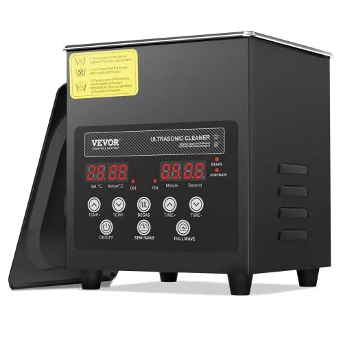 VEVOR 2 L Ultraschallreiniger 60 W digitales Ultraschallreinigungsgerät mit Schonmodus & verbesserter Entgasung, 40 kHz industrieller Schmuckreiniger mit Heizung & Timer, für Brillen Uhren Schwarz VEVOR 2 L Ultraschallreiniger 60 W digitales Ultraschallreinigungsgerät mit Schonmodus & verbesserter Entgasung, 40 kHz industrieller Schmuckreiniger mit Heizung & Timer, für Brillen Uhren Schwarz