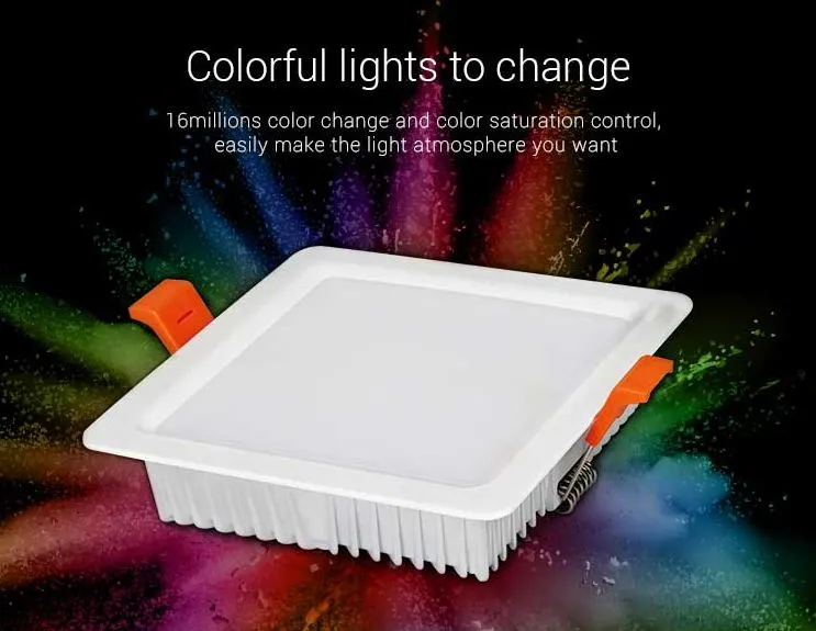 MiBoxer FUT064 LED Panel square 9W RGB-WW (RGB-CCT) mit Funk und WLAN – Bild 5
