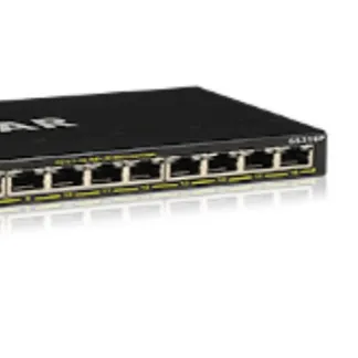 NETGEAR GS316P Unmanaged Gigabit Ethernet (10/100/1000) Power over Ethernet (PoE) Schwarz NETGEAR GS316P Unmanaged Gigabit Ethernet (10/100/1000) Power over Ethernet (PoE) Schwarz