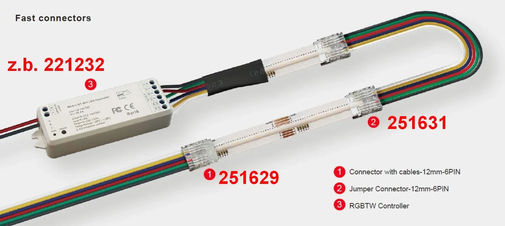 Synergy 21 LED Flex Strip zub. COB IP20 Connector + Jumper RGB-WW VPE: 10 pieces (10erPack) Synergy 21 LED Flex Strip zub. COB IP20 Connector + Jumper RGB-WW VPE: 10 pieces (10erPack)