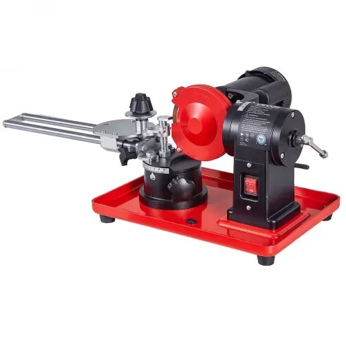 VEVOR 370W Sägeblattschärfgerät, 2890 U/min Kreissägeblattschleifer mit 125 mm Schleifscheibe, Elektr. Schärfmaschine mit Einstellwinkel für 80-700 mm Sägeblätter, Blattschärfer für Holzbearbeitung – Bild 8
