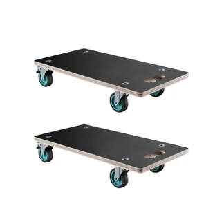 VEVOR Rollbrett, 250 kg Tragkraft, Möbeltransportwagen mit 4 geräuscharmen TPR-Rädern, rechteckiger Transportroller für Klavier, Möbel, Couch, Waschmaschine, Kühlschrank, 2er-Set, schwarz VEVOR Rollbrett, 250 kg Tragkraft, Möbeltransportwagen mit 4 geräuscharmen TPR-Rädern, rechteckiger Transportroller für Klavier, Möbel, Couch, Waschmaschine, Kühlschrank, 2er-Set, schwarz