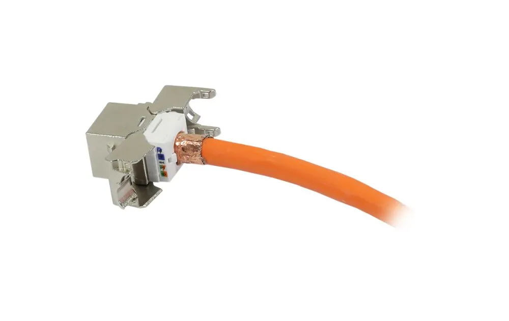 Keystone, Modul, TP-Buchse(RJ45), CAT6A, 500MHz, Slim-line/Short mit Staubschutzklappe, Synergy 21, – Bild 8